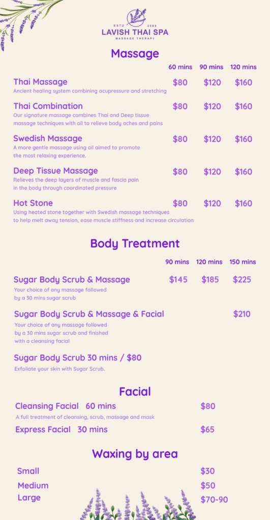 Lavish Thai Massage Spa Las Vegas