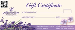 Lavish Thai Spa Gift Card